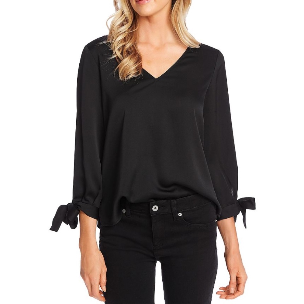 CeCe Tie Sleeve Blouse